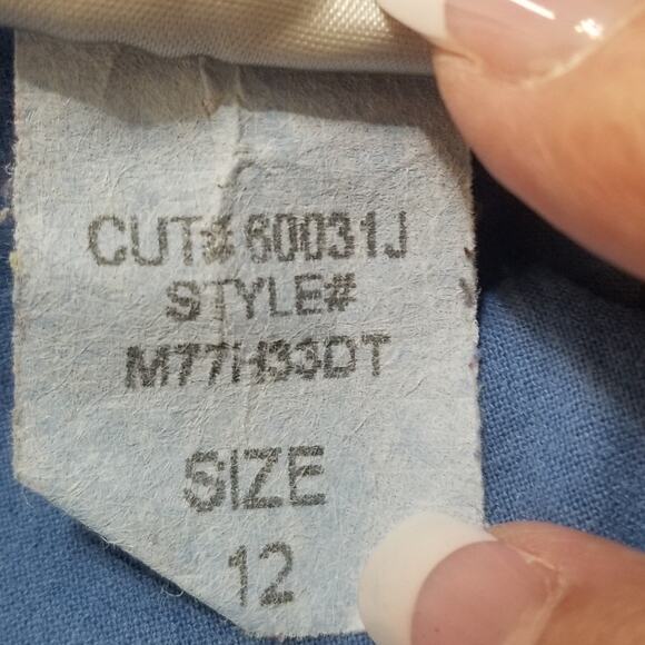 NYDJ - Not Your Daughter's Jeans Blue Denim Cotton Crop Pants, Size 12 (34”x20”) - Picture 12 of 12